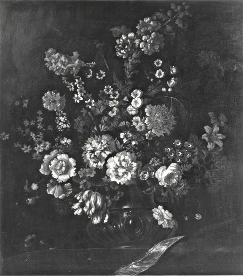 A. C. Cooper — Autore non indicato - sec. XVII - Natura morta con vaso di fiori — insieme